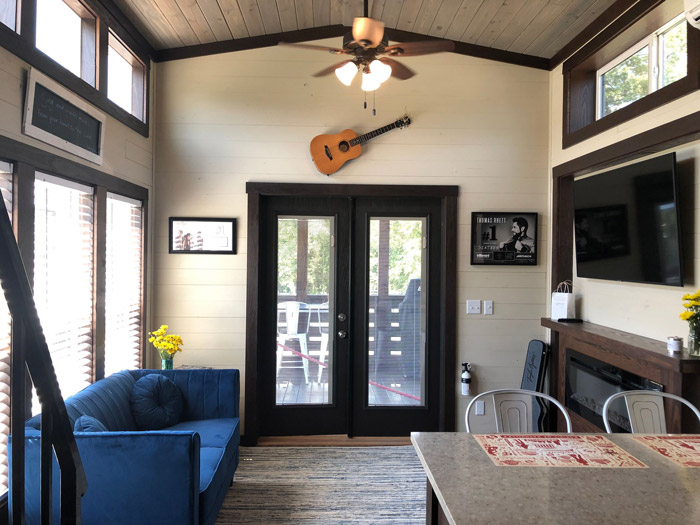 Tiny home living room