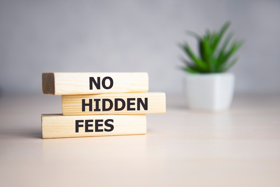 no hidden fees