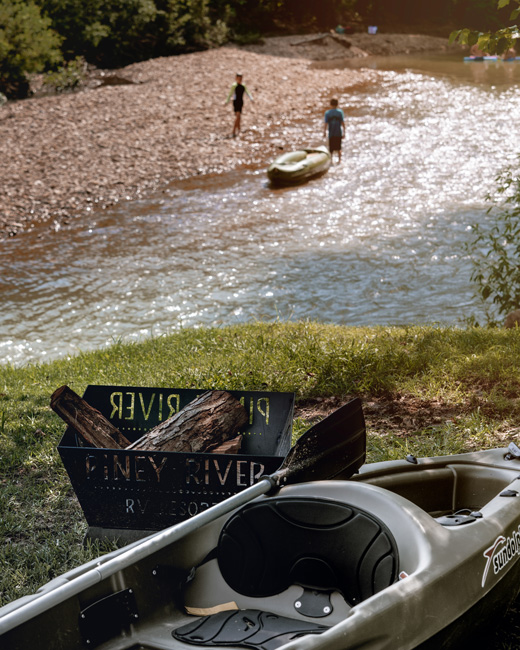 kayak near the river