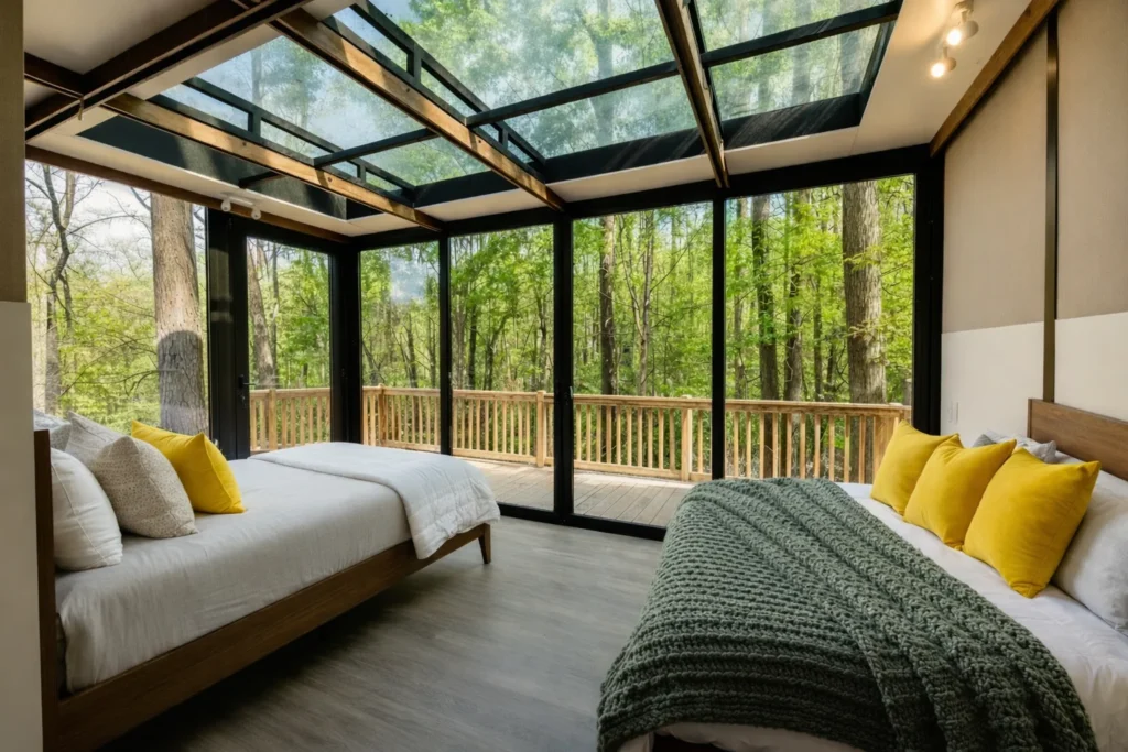 Glass Skylight Tiny Homes 58